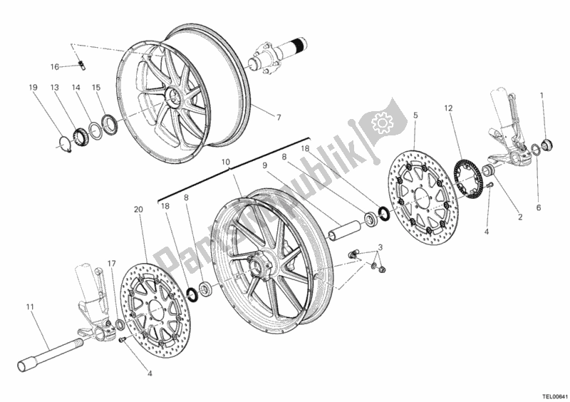 Wszystkie części do Ko? A Ducati Diavel Carbon USA 1200 2011